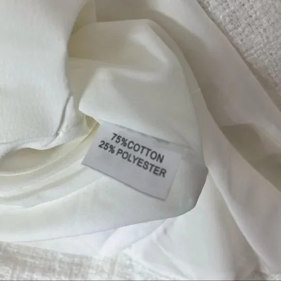 Luxdress Chunky Chain Fringe Button Front Long Sleeve Tweed Mini Dress - Picture 7 of 10